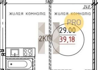 Продажа однокомнатной квартиры, 39.2 м2, Новосибирская область