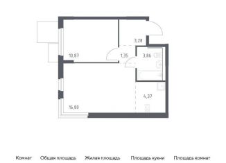 1-комнатная квартира на продажу, 40.5 м2, Мытищи, ЖК Мытищи Парк, жилой комплекс Мытищи Парк, к5