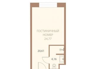 Продается однокомнатная квартира, 24.8 м2, Липецк