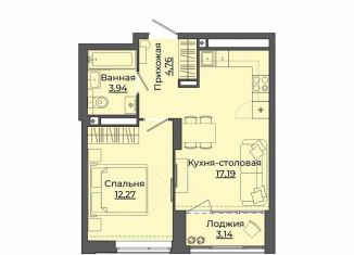 Продам 1-комнатную квартиру, 41.3 м2, Свердловская область, улица Блюхера, 26