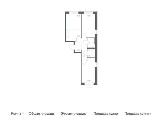 2-ком. квартира на продажу, 59.6 м2, поселение Рязановское