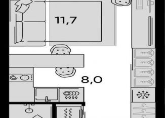 Квартира на продажу студия, 31.3 м2, Москва, станция Савёловская