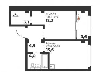 Продам однокомнатную квартиру, 37.9 м2, Челябинск