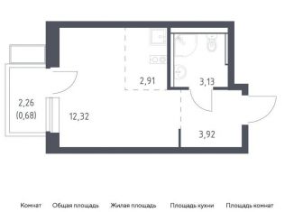 Квартира на продажу студия, 23 м2, Московская область, жилой комплекс Егорово Парк, к3.2
