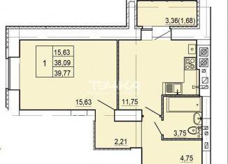 Продам 1-комнатную квартиру, 39.8 м2, Кострома, Фабричный район