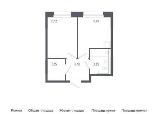 Однокомнатная квартира на продажу, 30.8 м2, Тюмень