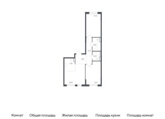 Продам 2-комнатную квартиру, 58.4 м2, Тюмень, Ленинский округ