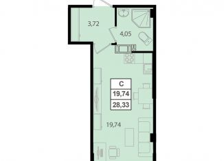 Продажа квартиры студии, 28.3 м2, Мурино, ЖК Ромашки, улица Шоссе в Лаврики, 64к4