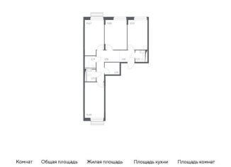 3-ком. квартира на продажу, 77.7 м2, Московская область