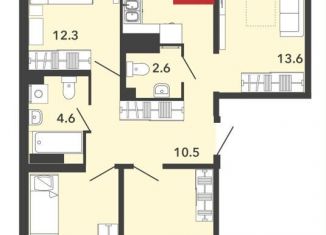 Продается четырехкомнатная квартира, 98.4 м2, Пензенская область, Фонтанная улица, с70