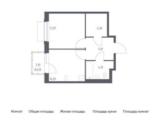 Однокомнатная квартира на продажу, 36.2 м2, поселение Кокошкино, жилой комплекс Новое Внуково, к32