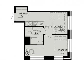 Продажа 1-комнатной квартиры, 30.2 м2, Санкт-Петербург, Выборгский район