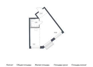 Продается квартира студия, 32.6 м2, Московская область, жилой комплекс Рублёвский Квартал, 60