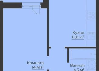 Продажа 1-ком. квартиры, 39.9 м2, Рыбинск