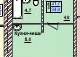 Продам квартиру студию, 34.6 м2, Благовещенск, Заводская улица, 4/5, ЖК Лазурный Берег