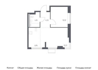 Продается однокомнатная квартира, 41.4 м2, Московская область, жилой комплекс Горки Парк, 8.1