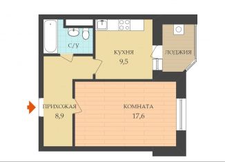 Продам однокомнатную квартиру, 45 м2, Ставрополь, улица Мира, микрорайон № 6