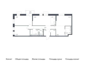 Продам 3-комнатную квартиру, 97.8 м2, посёлок Песочный