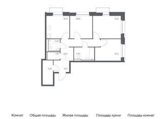 Продаю 3-комнатную квартиру, 71 м2, Москва, метро Домодедовская