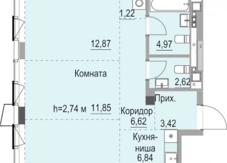 Квартира на продажу студия, 65.2 м2, Ижевск, улица Карла Маркса, 259, ЖК Республика