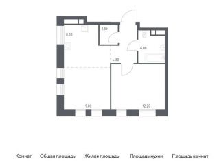 1-комнатная квартира на продажу, 40.9 м2, Москва, ЮВАО, Шоссейная улица, 90с59
