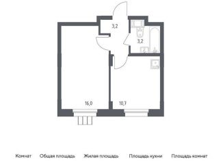 Продается однокомнатная квартира, 33.1 м2, Московская область, жилой комплекс Люберцы 2020, к70