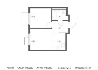 Продается однокомнатная квартира, 37.7 м2, Московская область, жилой комплекс Горки Парк, 8.2