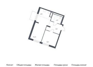 Продается 1-ком. квартира, 41.3 м2, Ленинградская область