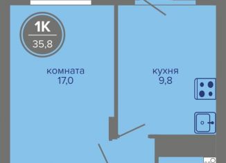 Продам однокомнатную квартиру, 35.8 м2, Пермь, шоссе Космонавтов, 309А, Индустриальный район