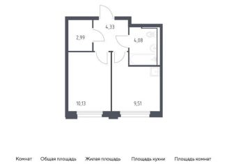1-ком. квартира на продажу, 31 м2, Тюмень, жилой комплекс Чаркова 72, 1.4