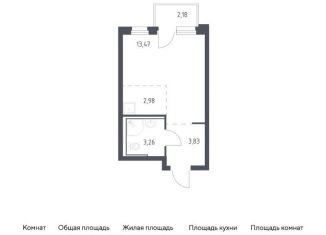 Продажа квартиры студии, 24.2 м2, Тюменская область, жилой комплекс Чаркова 72, 1.4