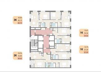 Продажа однокомнатной квартиры, 34.4 м2, Московская область, Новорязанское шоссе, 6