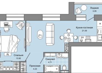 Продаю 2-комнатную квартиру, 45 м2, Кировская область