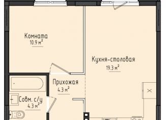 Продается 1-ком. квартира, 38.4 м2, село Первомайский, ЖК Город Оружейников, жилой комплекс Город Оружейников, 20