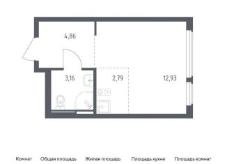 Продается квартира студия, 23.7 м2, Москва, жилой комплекс Остафьево, к20