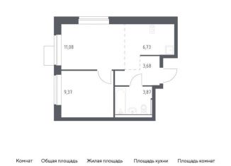 Продается однокомнатная квартира, 34.7 м2, Московская область, микрорайон Пригород Лесное, к14.2