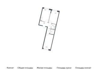 Продается 2-комнатная квартира, 57.5 м2, Московская область