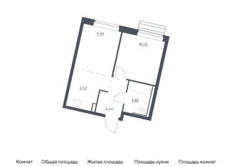 Продается однокомнатная квартира, 34.6 м2, Московская область, жилой комплекс Рублёвский Квартал, 60