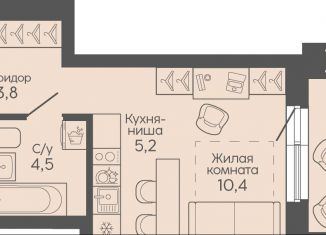 Продаю квартиру студию, 26.2 м2, Волгоград, Трёхгорная улица, 27