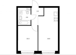 Продаю 1-комнатную квартиру, 34.9 м2, Санкт-Петербург, метро Василеостровская