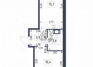 Продается однокомнатная квартира, 33.2 м2, Ленинградская область, Солнечная улица, 10к1