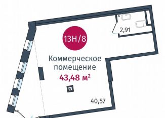 Продаю помещение свободного назначения, 43.4 м2, Тюмень, улица Тимофея Кармацкого, 17