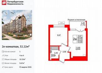 Продаю однокомнатную квартиру, 32.2 м2, Светлогорск