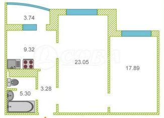 Продается 2-комнатная квартира, 58.8 м2, Тюмень, улица Павла Шарова, 7к2