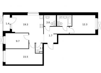 Продается 3-ком. квартира, 75 м2, Екатеринбург, ЖК Космонавтов 11, 4.2, Железнодорожный район