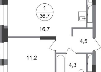 Продается 1-ком. квартира, 36.7 м2, Московский