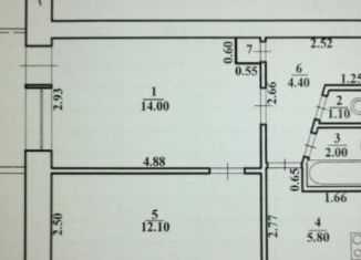 Двухкомнатная квартира на продажу, 39.7 м2, Волгоград, улица Кирова, 109А