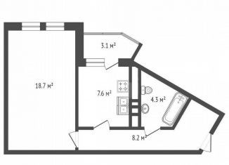 Продается 1-ком. квартира, 37.4 м2, Москва, Ирландская улица, 4к1