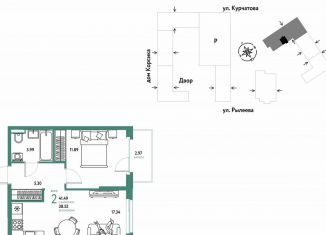 Продам 2-комнатную квартиру, 41.5 м2, Тюмень