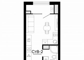 Продажа квартиры студии, 20.2 м2, Астрахань